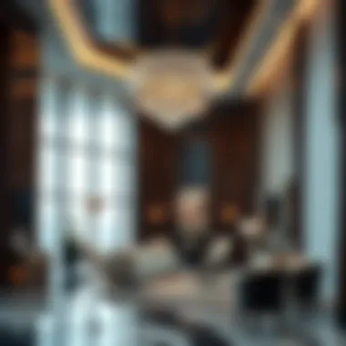 Luxury Interiors of Sondos Tower Interior design elements of Sondos Tower emphasizing luxury and modernity