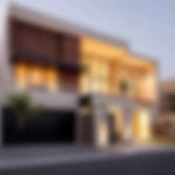 Modern Architectural Design of Tameem House Exterior view of Tameem House showcasing modern architecture