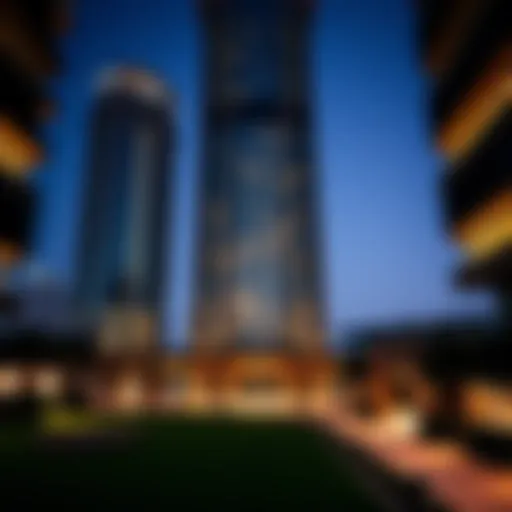 Architectural Marvel of Tecom Building Stunning view of the Tecom Building showcasing its modern architecture