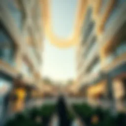 The stunning architectural design of The Mall Jumeirah, showcasing modernity and elegance.