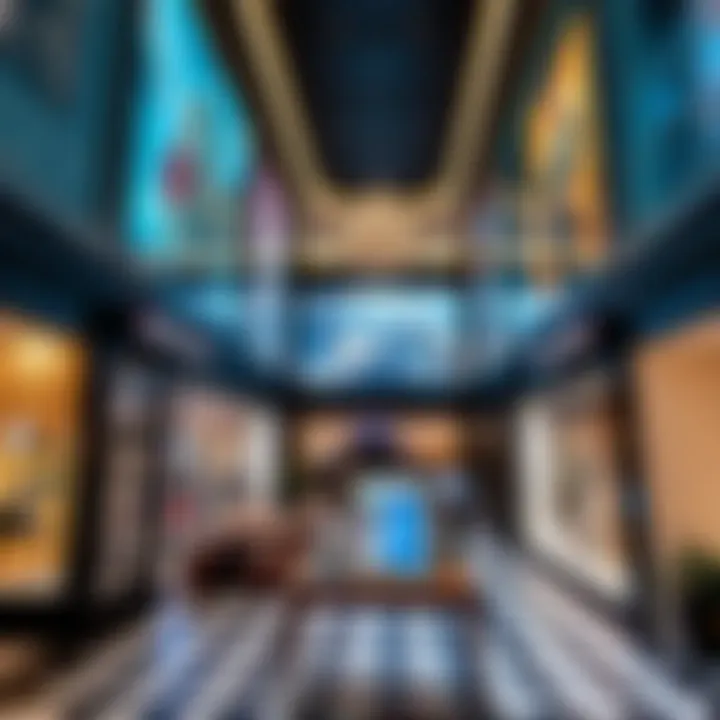 Luxury Retail Experience at The Mall Jumeirah A vibrant display of luxury retail offerings available at The Mall Jumeirah.
