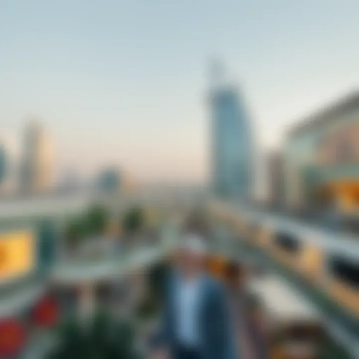 Tourism and Economic Impact of The Mall Jumeirah A panoramic view of The Mall Jumeirah's impact on Dubai's tourism landscape.
