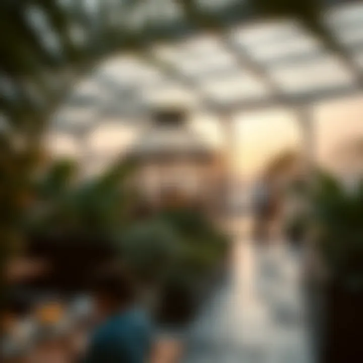 Sustainable Glasshouse in Urban Dubai Sustainable glasshouse design harmonizing with urban environment