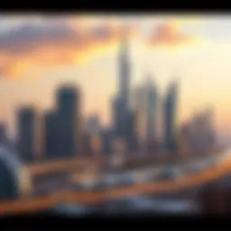 Dubai skyline showcasing real estate developments