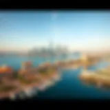 Breathtaking Skyline of Creek Harbor Panoramic view of Creek Harbor showcasing its waterfront and skyline