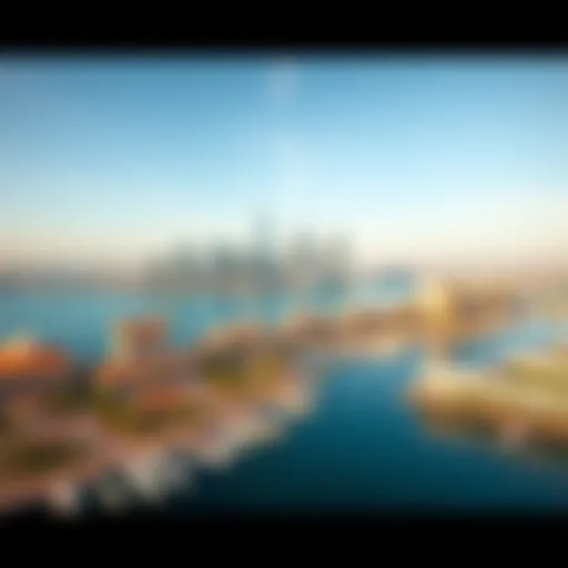 Breathtaking Skyline of Creek Harbor Panoramic view of Creek Harbor showcasing its waterfront and skyline