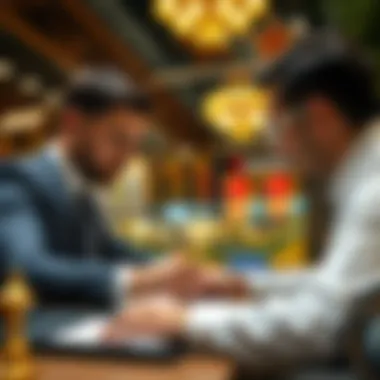 Investors Delving into Gold Price Analysis Investors analyzing gold price data