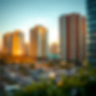 Graph showcasing rental price trends in Dubai