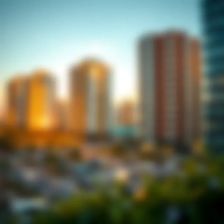 Graph showcasing rental price trends in Dubai
