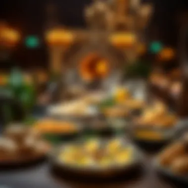 A Feast of Tradition: Iftar Delicacies Traditional iftar spread in Dubai