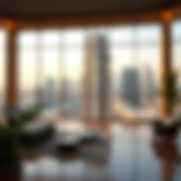 Graph showing rental price trends in Dubai