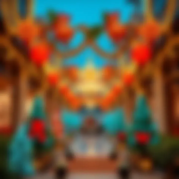 Vibrant Festive Atmosphere Festive decorations in the UAE