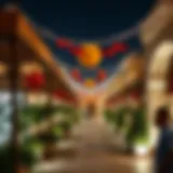 Traditional Emirati decorations during national celebrations