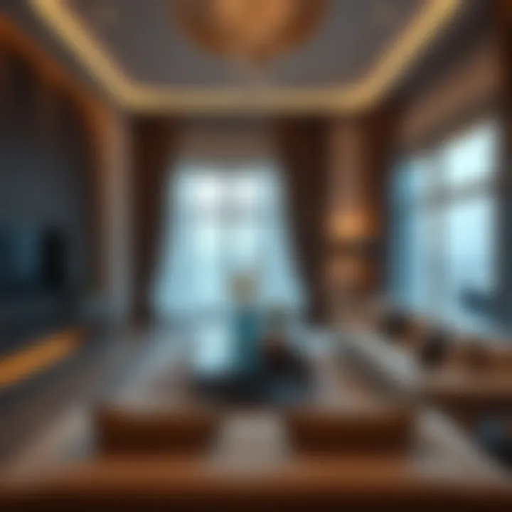 Elegant Living Space Spacious living room interior of a rental villa
