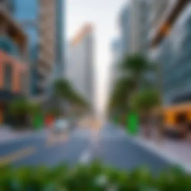 The Dynamic Urban Fabric of Dubai Vibrant urban landscape showcasing walkability